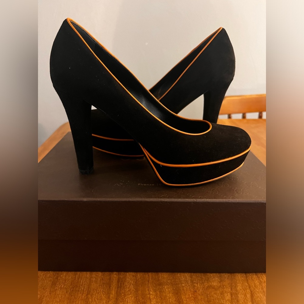 Authentic Black Gucci heels